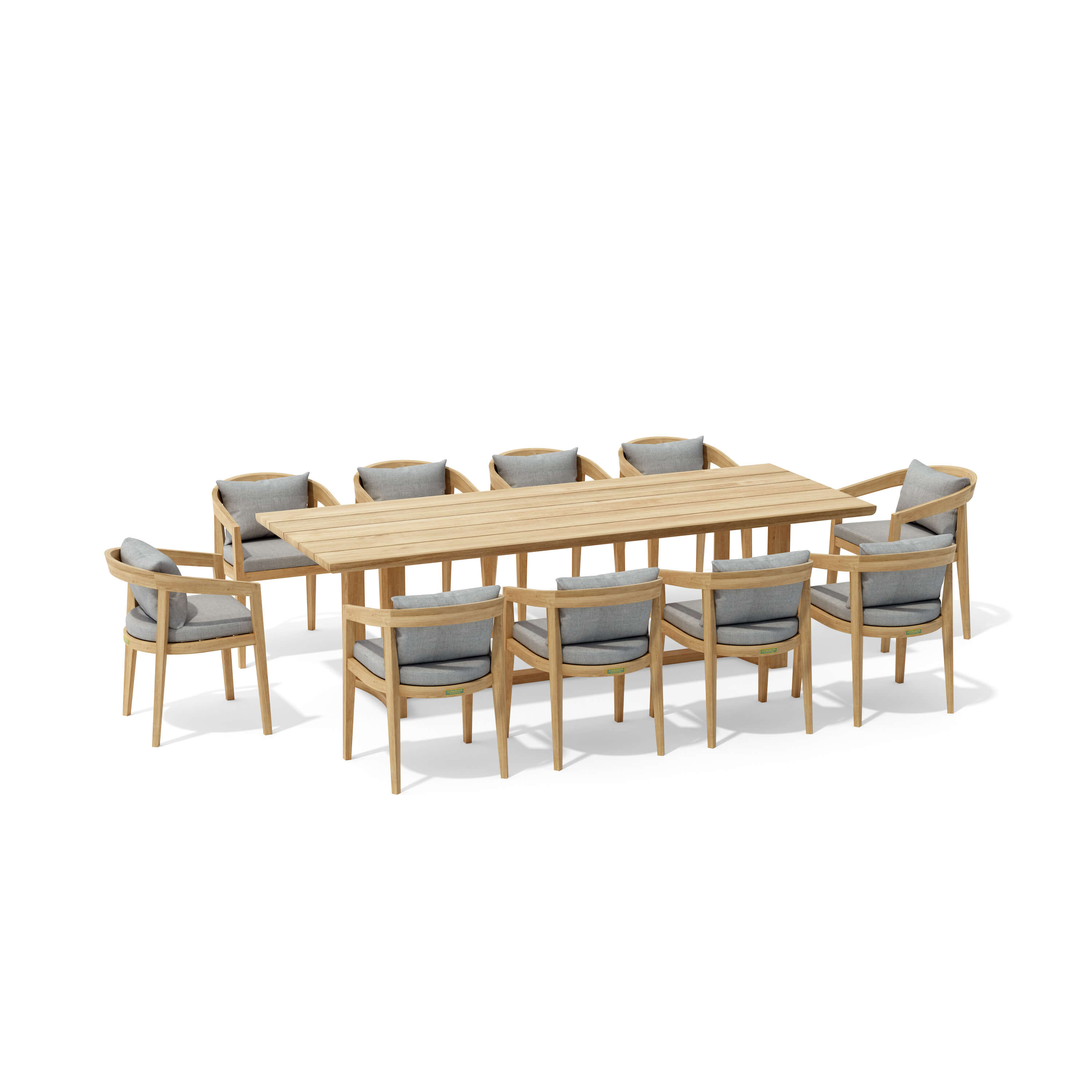 Anderson Teak 11-pc Toscana Dining Table Set