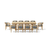 Anderson Teak 11-pc Toscana Dining Table Set