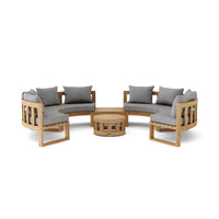 Anderson Teak Circular Modular Deep Seating Set - SET-811