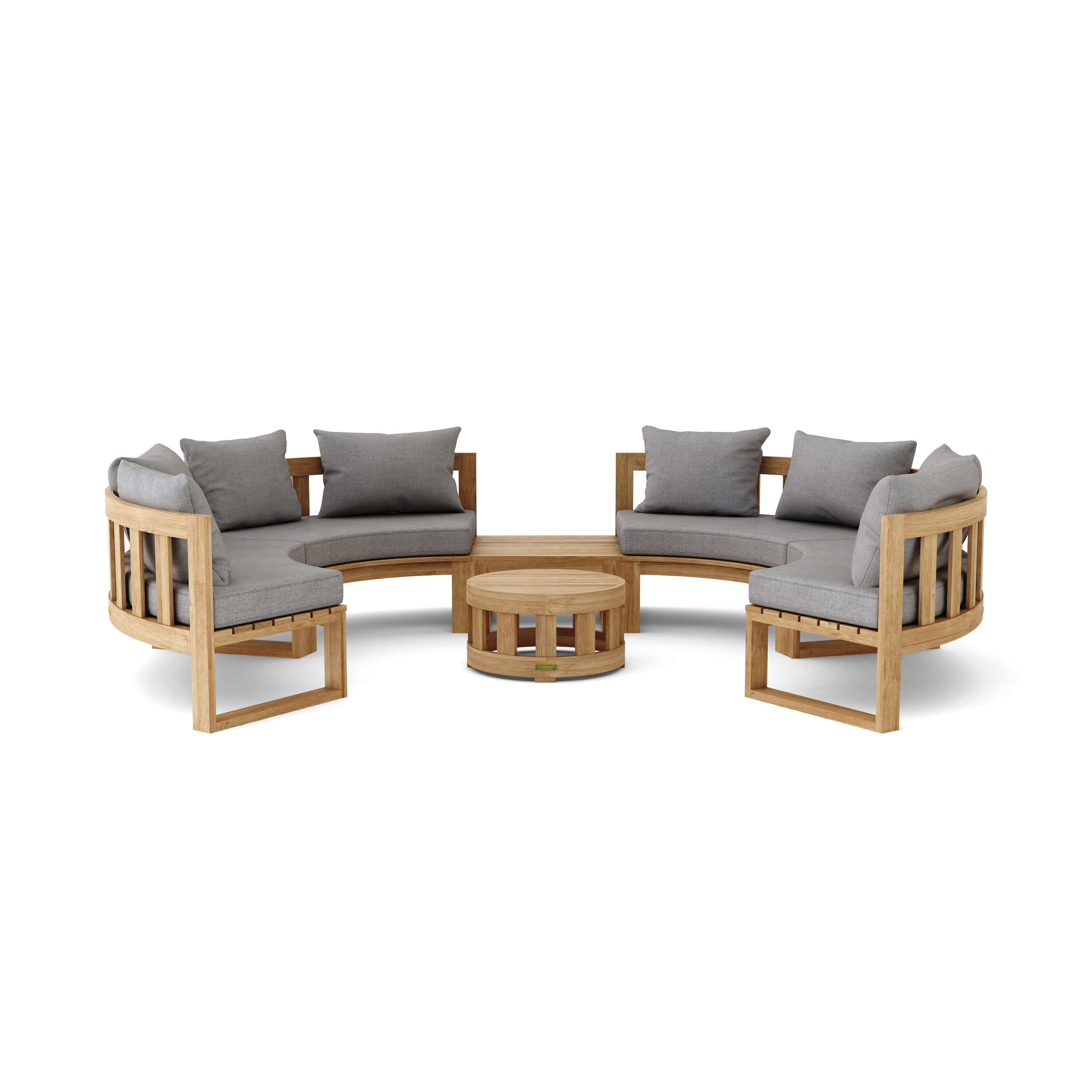 Anderson Teak Circular Modular Deep Seating Set - SET-811