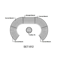 Anderson Teak Circular Modular Deep Seating Set - SET-812