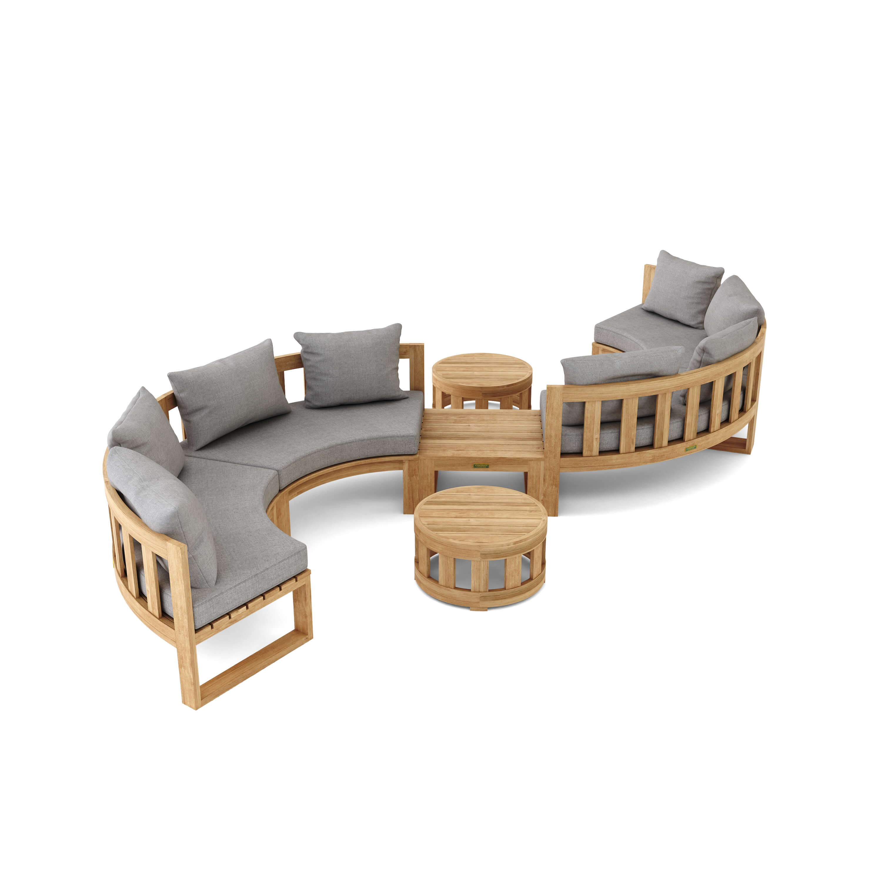 Anderson Teak Circular Modular Deep Seating Set - SET-813