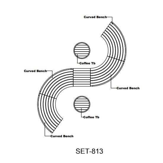 Anderson Teak Circular Modular Deep Seating Set - SET-813