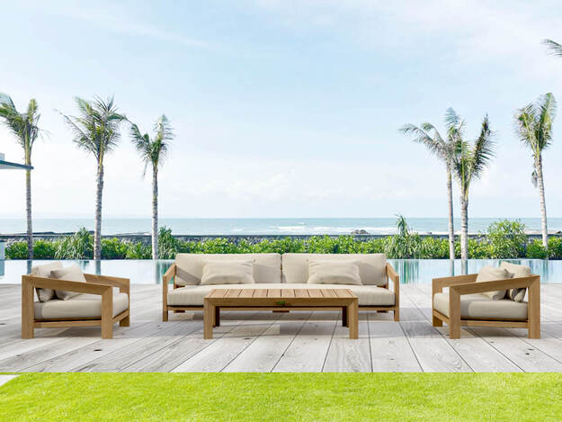 Anderson Teak 4-pc Smyrna Deep Seating Set