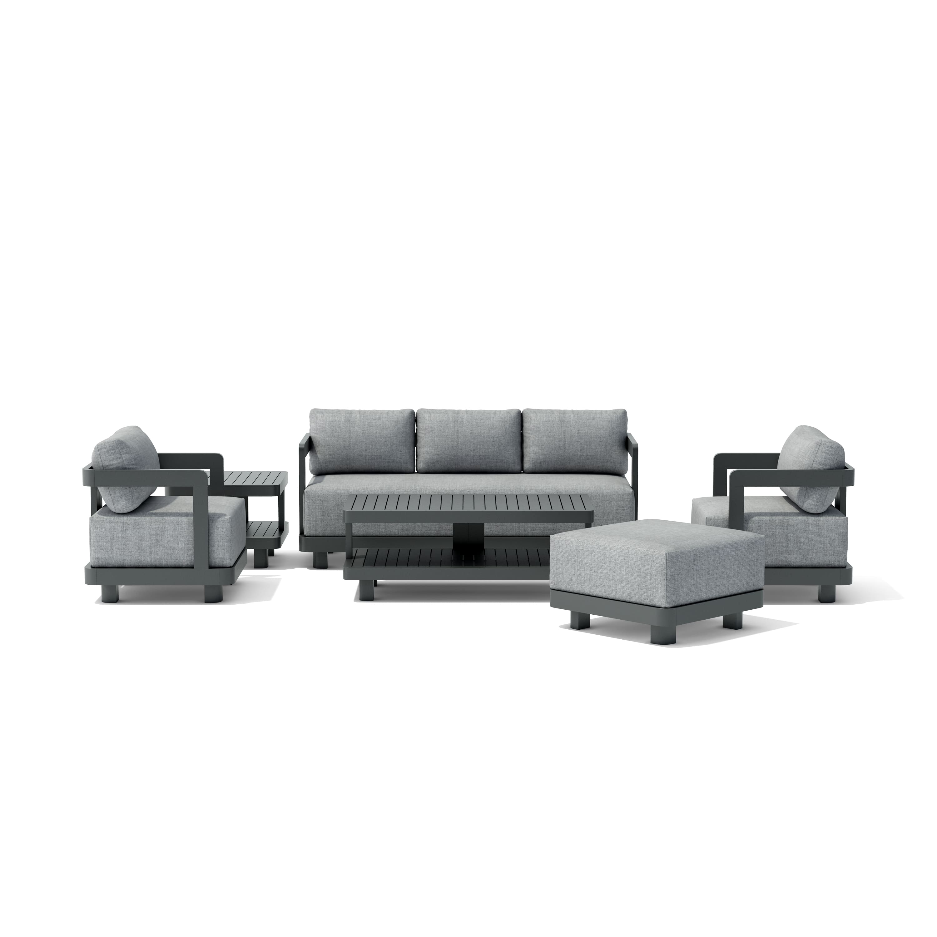 Anderson Teak AL 6-pc Granada Aluminum Deep Seating
