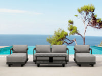 Anderson Teak SET-902-AL 6-pc Granada Aluminum Deep Seating