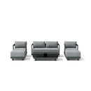 Anderson Teak SET-902-AL 6-pc Granada Aluminum Deep Seating