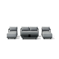 Anderson Teak SET-902-AL 6-pc Granada Aluminum Deep Seating