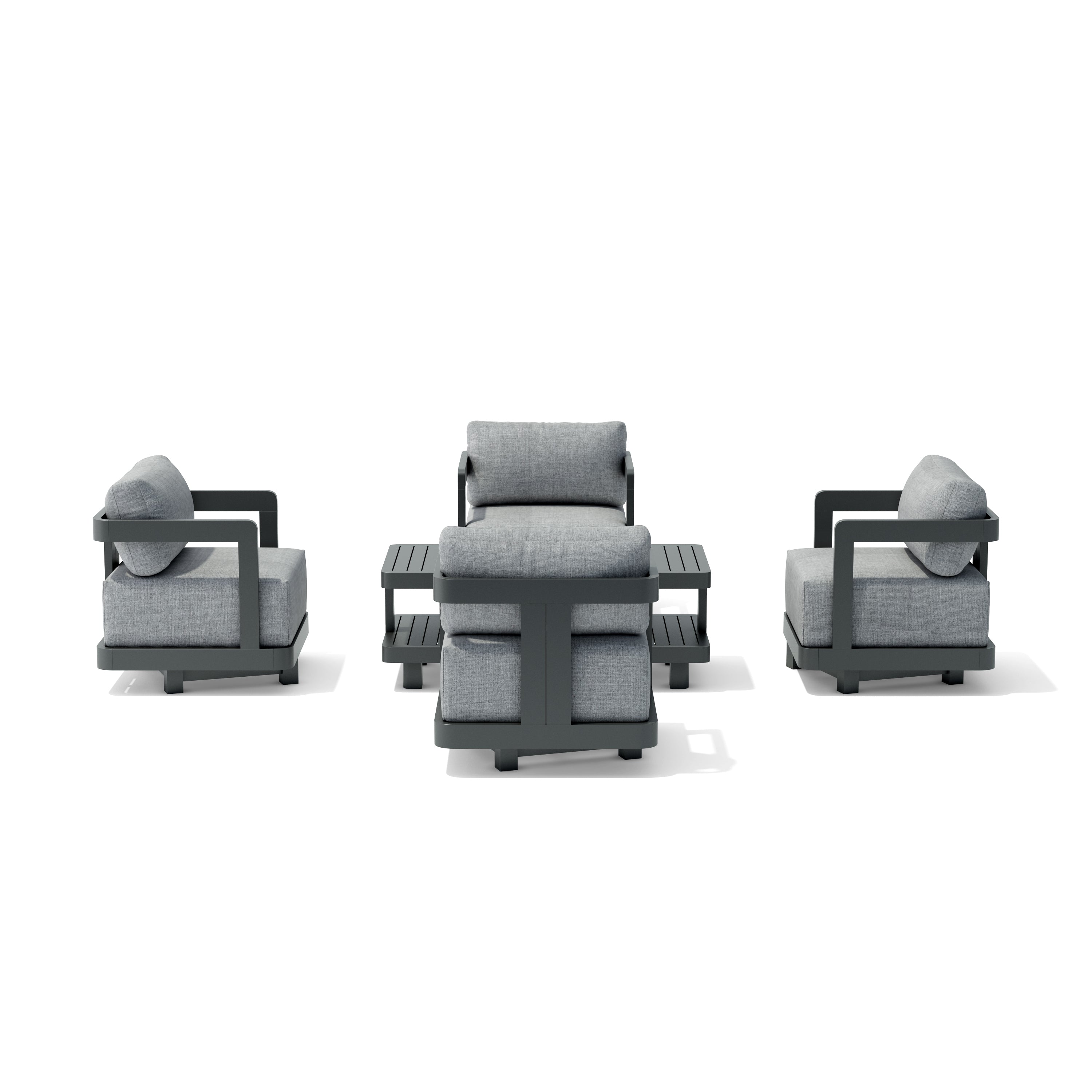 Anderson Teak SET-904-AL 5-pc Granada Aluminum Deep Seating