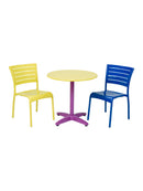 Florida Seating Aluminum Side Chair with Groove Cut Out - AL-5000S