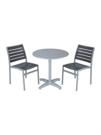 Florida Seating Powder Coating Aluminum Side Chair with Textile Back and Seat - AL-5700S