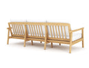 Royal Teak Seville Sofa / 3-Seater Sofa with Cushions