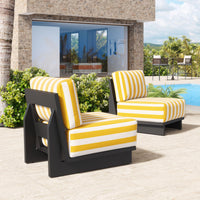 Zuo Modern Shoreline Accent Chair in Yellow
