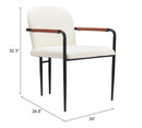 Zuo Modern Sibu Dining Chair in Cream