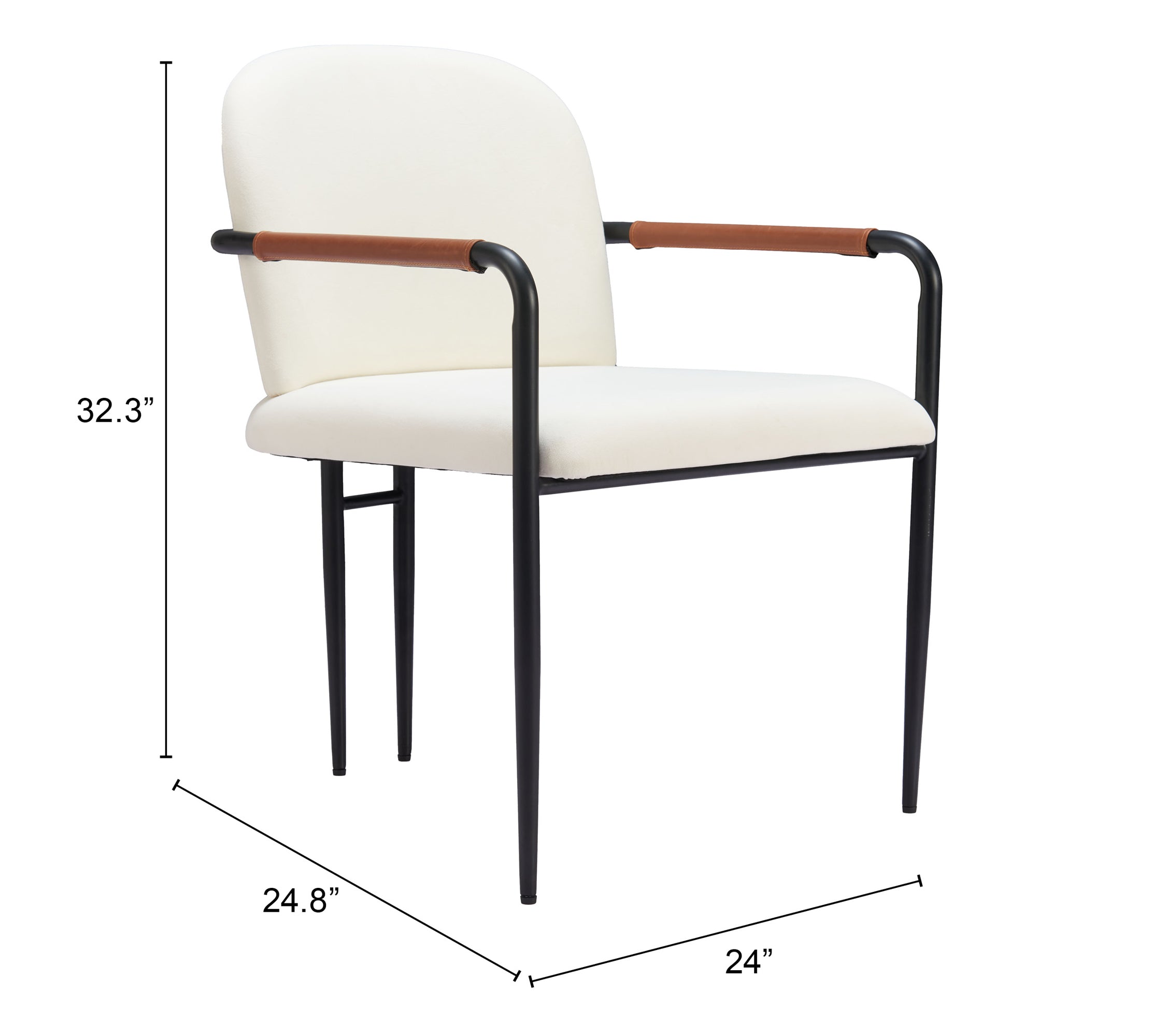 Zuo Modern Sibu Dining Chair in Cream