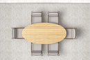 Azzurro Sicily 94" Ellipse Dining Table