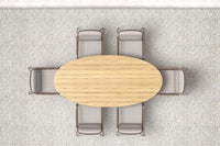 Azzurro Sicily 94" Ellipse Dining Table