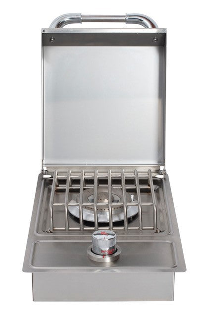 Bull BBQ Single Stainless Steel Sideburner - Drop In - LP/NG