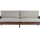Sunpan Mauti Sofa - Brown - Vault Fog / Bravo Cognac