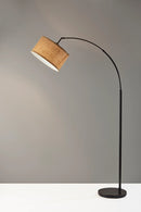 Adesso Burlap Arc Lamp