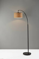 Adesso Burlap Arc Lamp