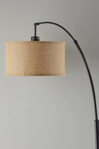 Adesso Burlap Arc Lamp