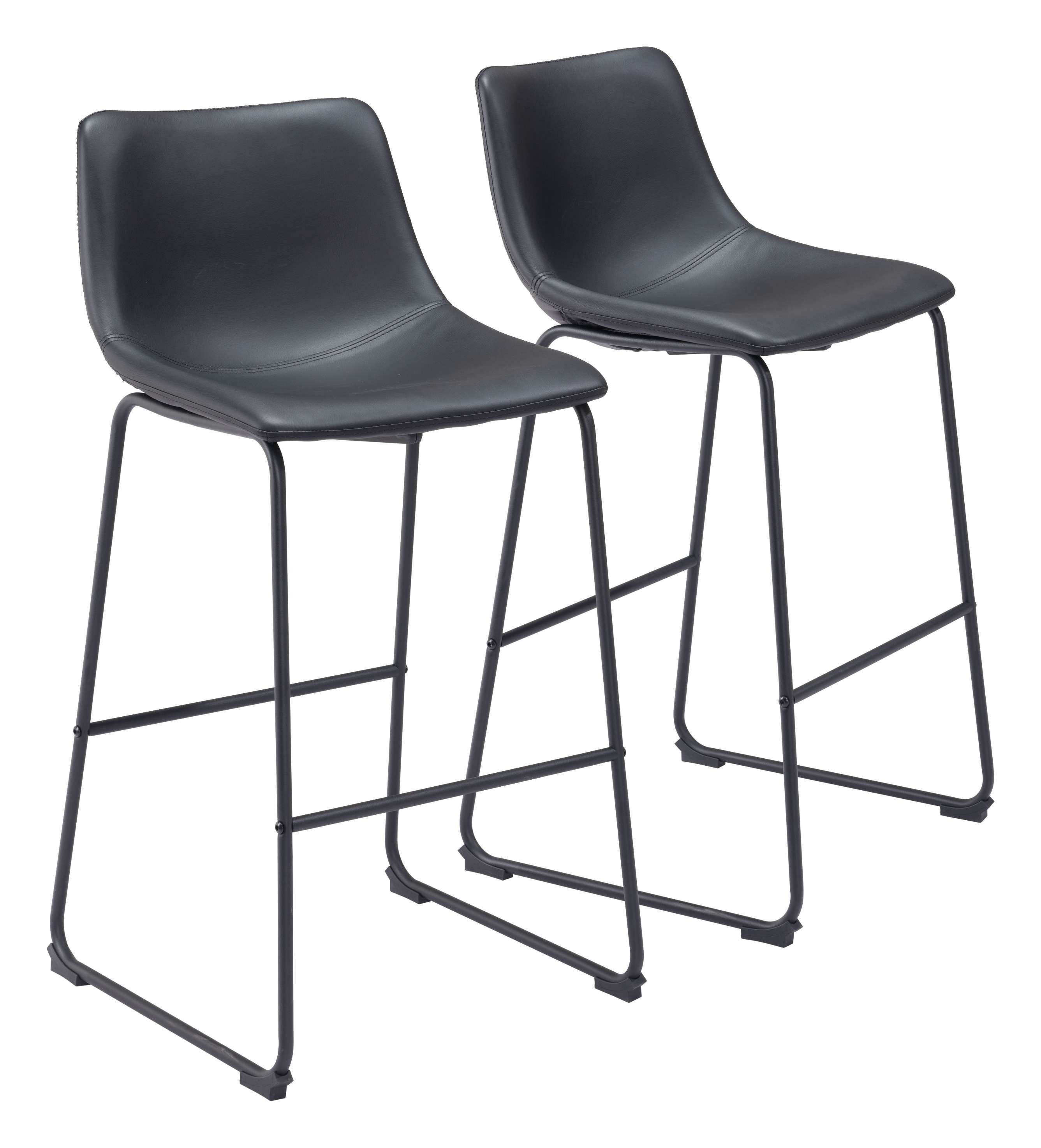 Zuo Modern Smart Barstool in Black