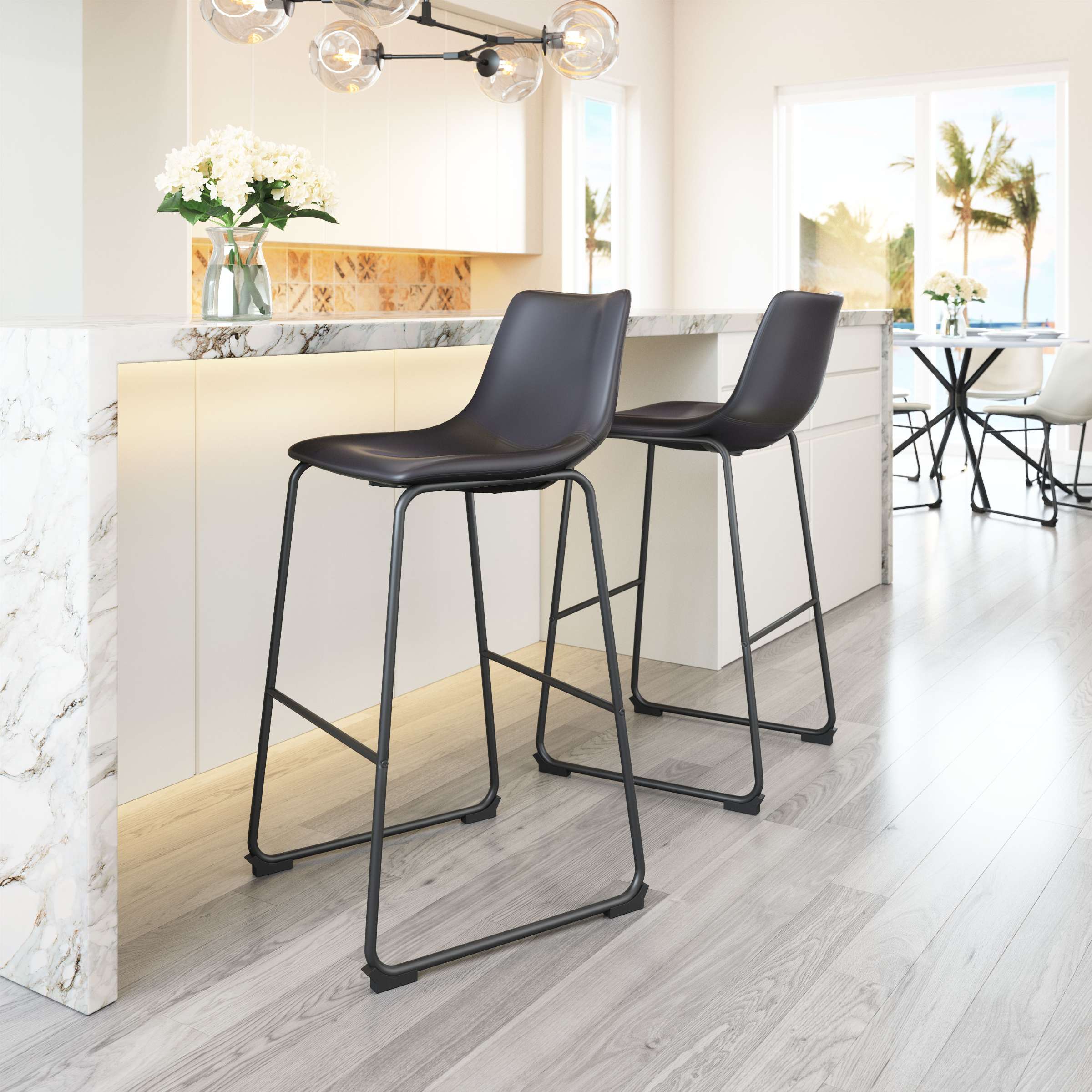 Zuo Modern Smart Barstool in Black