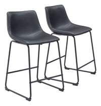 Zuo Modern Smart Counter Stool in Black/Ivory/Charcoal/Vintage Espresso