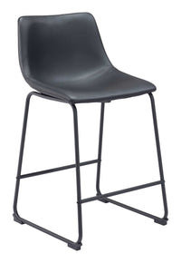 Zuo Modern Smart Counter Stool in Black/Ivory/Charcoal/Vintage Espresso