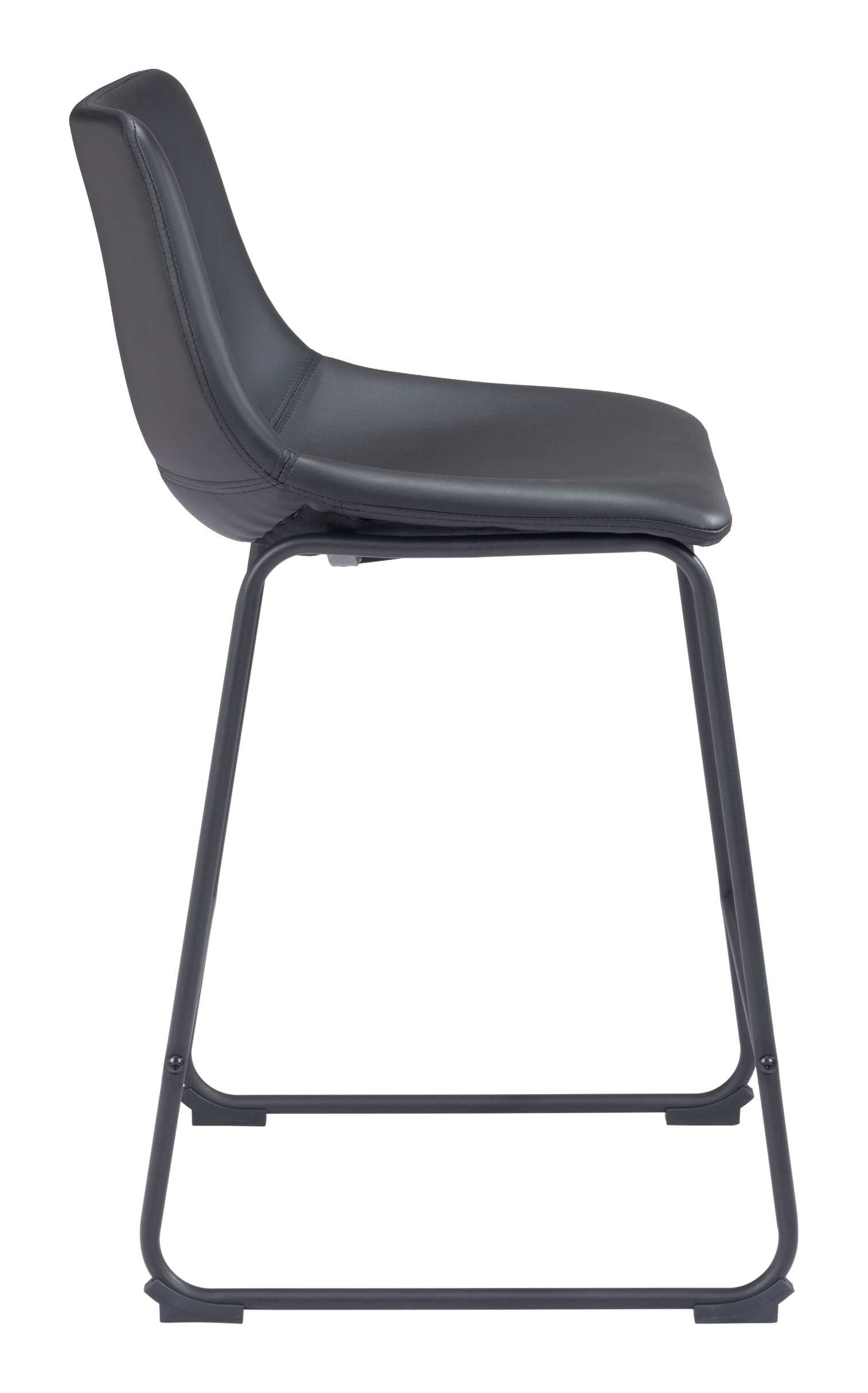 Zuo Modern Smart Counter Stool in Black/Ivory/Charcoal/Vintage Espresso
