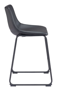 Zuo Modern Smart Counter Stool in Black/Ivory/Charcoal/Vintage Espresso