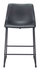 Zuo Modern Smart Counter Stool in Black/Ivory/Charcoal/Vintage Espresso