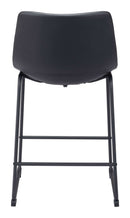 Zuo Modern Smart Counter Stool in Black/Ivory/Charcoal/Vintage Espresso