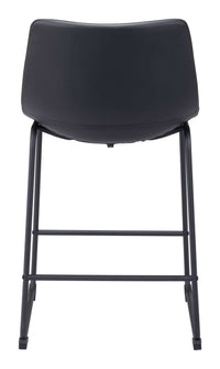 Zuo Modern Smart Counter Stool in Black/Ivory/Charcoal/Vintage Espresso