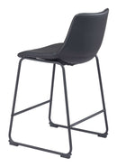 Zuo Modern Smart Counter Stool in Black/Ivory/Charcoal/Vintage Espresso