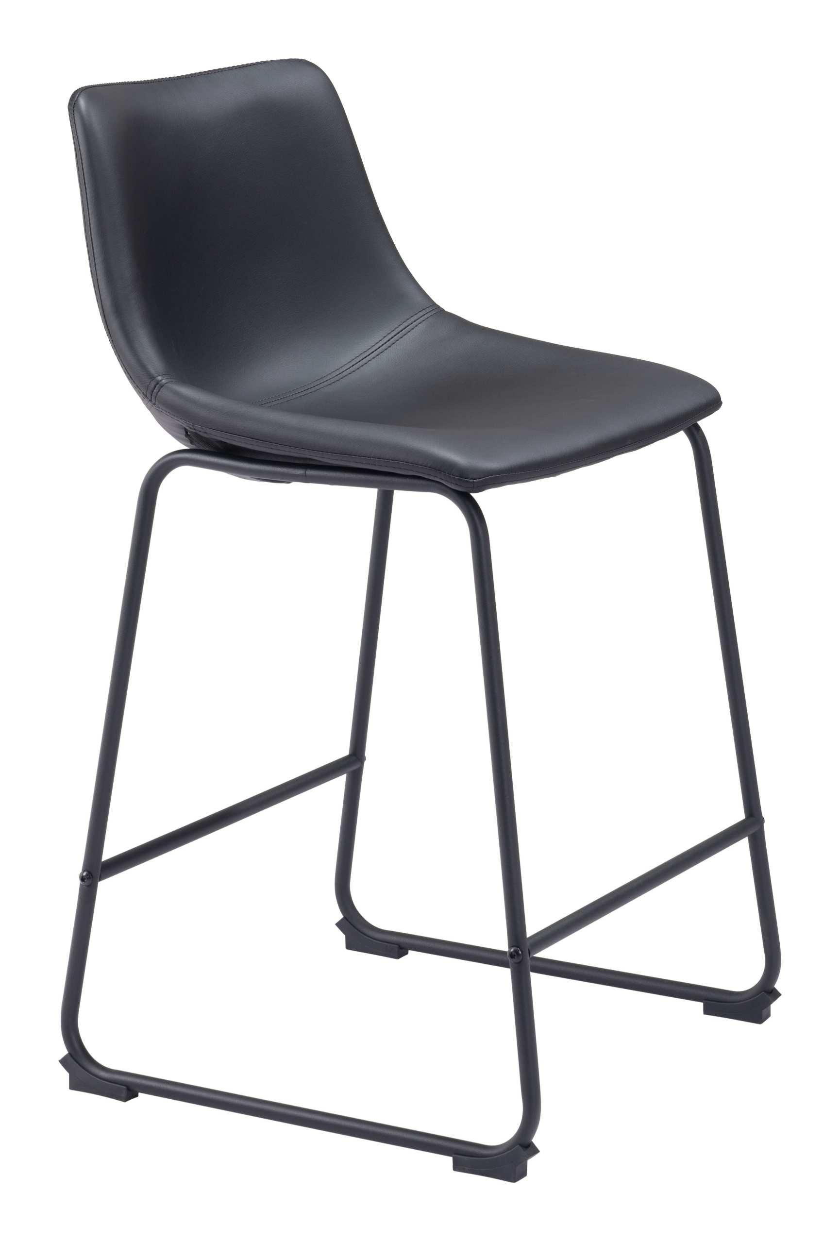 Zuo Modern Smart Counter Stool in Black/Ivory/Charcoal/Vintage Espresso