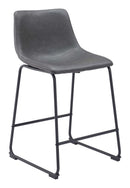 Zuo Modern Smart Counter Stool in Black/Ivory/Charcoal/Vintage Espresso