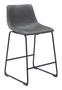 Zuo Modern Smart Counter Stool in Black/Ivory/Charcoal/Vintage Espresso