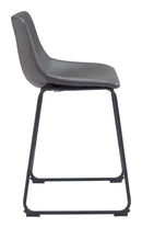 Zuo Modern Smart Counter Stool in Black/Ivory/Charcoal/Vintage Espresso