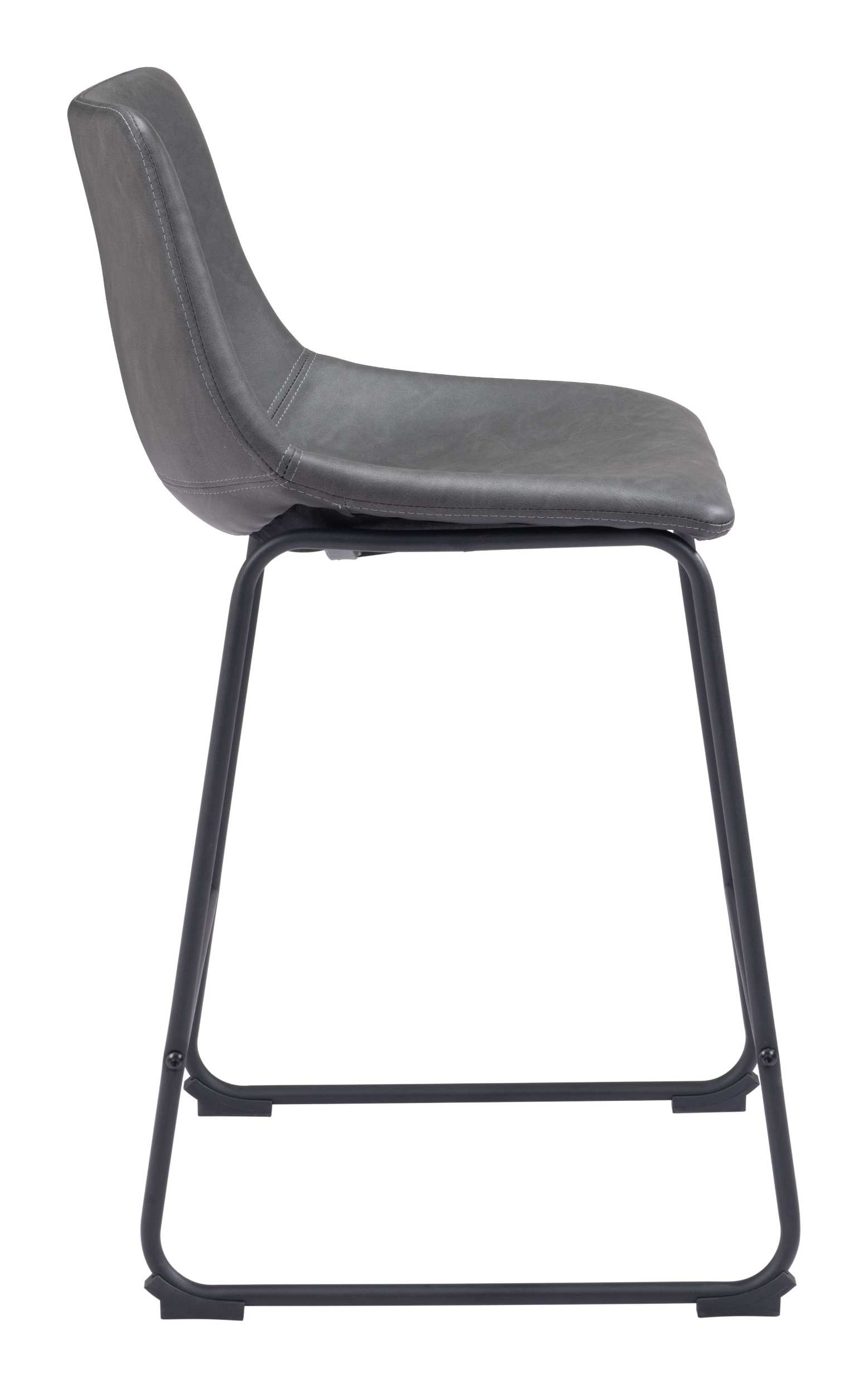 Zuo Modern Smart Counter Stool in Black/Ivory/Charcoal/Vintage Espresso
