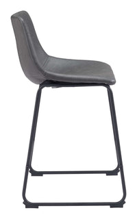 Zuo Modern Smart Counter Stool in Black/Ivory/Charcoal/Vintage Espresso