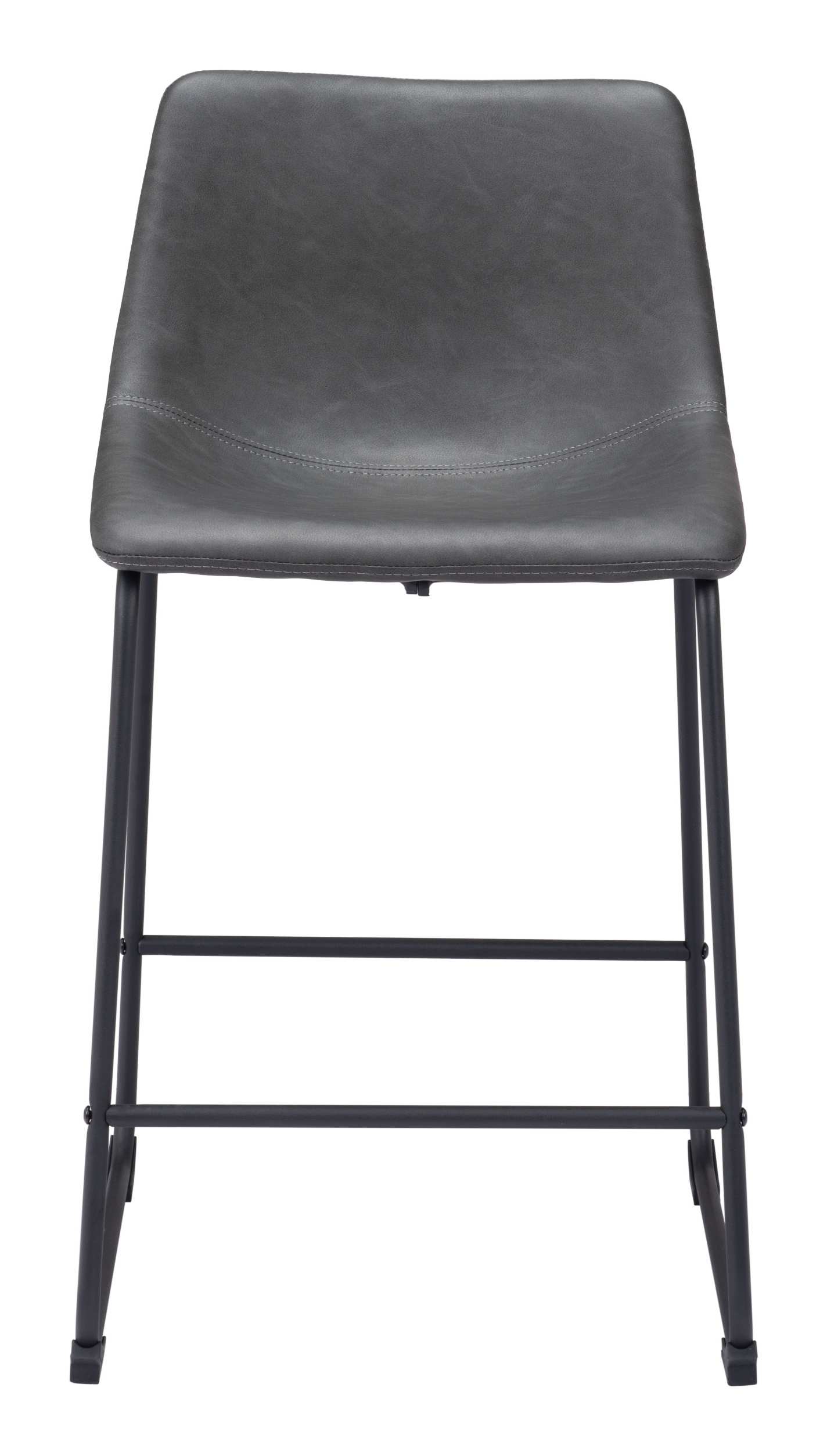 Zuo Modern Smart Counter Stool in Black/Ivory/Charcoal/Vintage Espresso