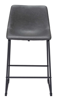Zuo Modern Smart Counter Stool in Black/Ivory/Charcoal/Vintage Espresso