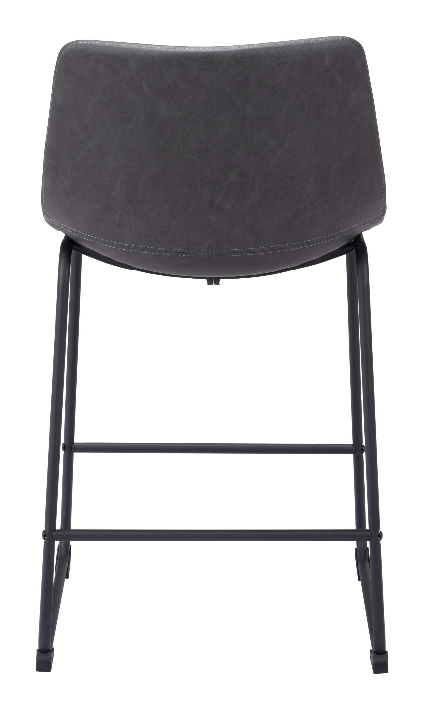Zuo Modern Smart Counter Stool in Black/Ivory/Charcoal/Vintage Espresso