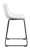 Zuo Modern Smart Counter Stool in Black/Ivory/Charcoal/Vintage Espresso