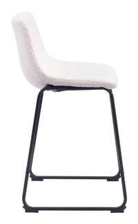 Zuo Modern Smart Counter Stool in Black/Ivory/Charcoal/Vintage Espresso