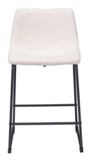 Zuo Modern Smart Counter Stool in Black/Ivory/Charcoal/Vintage Espresso
