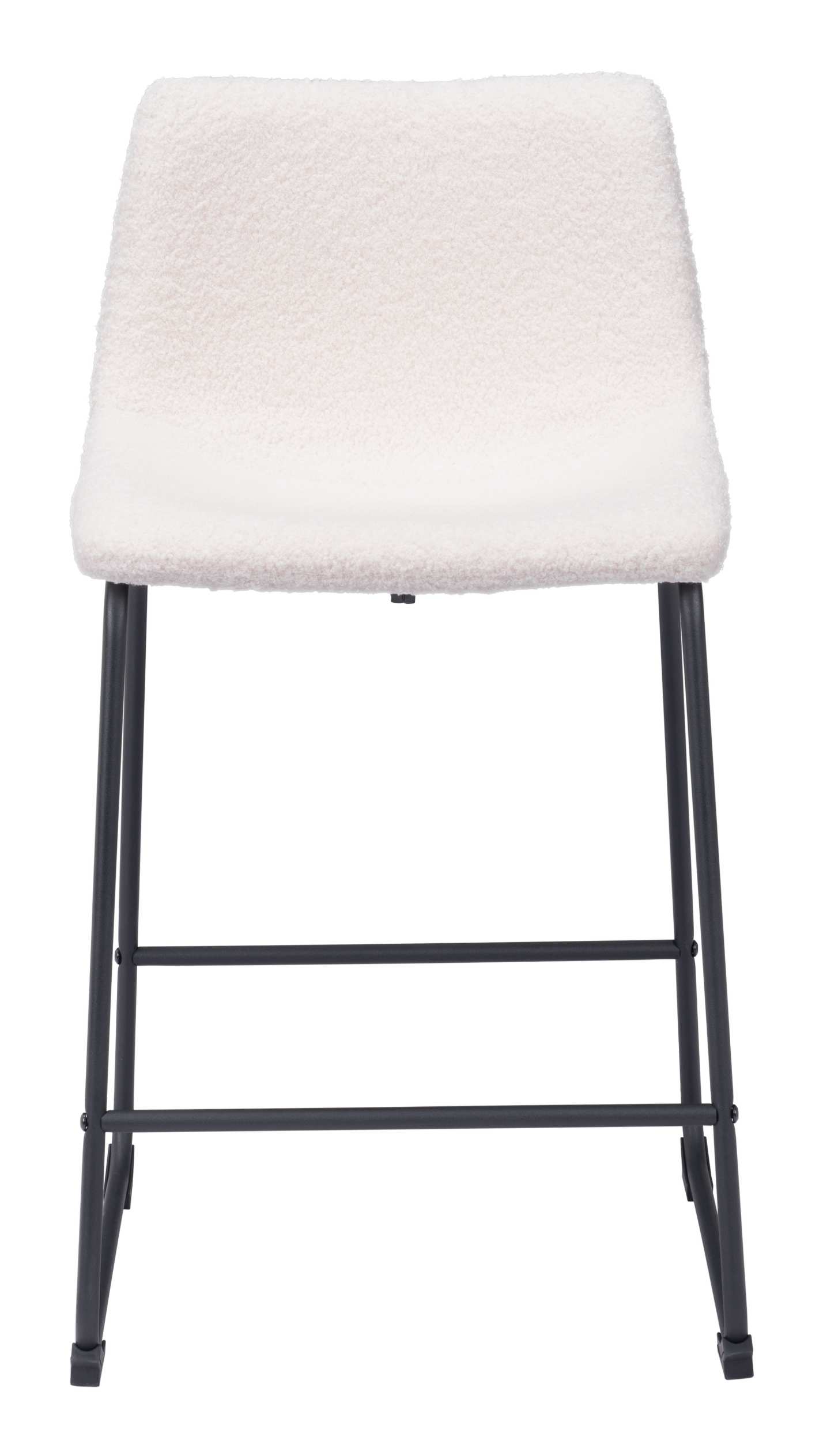 Zuo Modern Smart Counter Stool in Black/Ivory/Charcoal/Vintage Espresso
