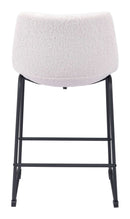 Zuo Modern Smart Counter Stool in Black/Ivory/Charcoal/Vintage Espresso